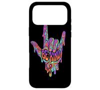 Carcasa para iPhone 17 Pro MAX Be Kind ASL Lenguaje de señas | Retro Groovy - Melting Art