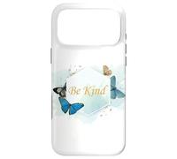 Carcasa para iPhone 17 Pro MAX Be Kind Women’s Inspirational Butterfly Watercolor Quote