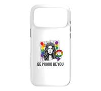 Carcasa para iPhone 17 Pro MAX Be Proud and Be You Rainbow LGBTQ Pride Feminista