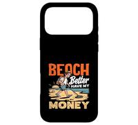 Carcasa para iPhone 17 Pro MAX Beach Better Have My Money Juego de Palabras de detección de Metales