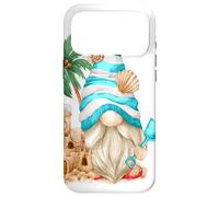 Carcasa para iPhone 17 Pro MAX Beach Lover with Flip Flops and Sand Castle Funny GNOME