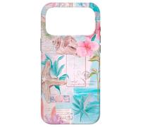 Carcasa para iPhone 17 Pro MAX Beachy Blue Coquette Coastal Collage Aesthetic Summer Preppy