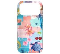 Carcasa para iPhone 17 Pro MAX Beachy Blue Coquette Coastal Collage Aesthetic Summer Preppy
