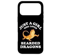 Carcasa para iPhone 17 Pro MAX Bearded Dragon Pet Lizard Reptile Animal Gift Black
