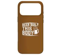 Carcasa para iPhone 17 Pro MAX Beer Built This Body Funny Humor Cita Beber