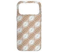 Carcasa para iPhone 17 Pro MAX Beige Brown Curves Teardrop Circles Symmetry Pattern
