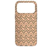 Carcasa para iPhone 17 Pro MAX Beige Tan Brown Zigzag Tribal Art Folk African Pattern