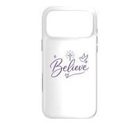 Carcasa para iPhone 17 Pro MAX Believe Christian Faith Cross Dove Purple Inspiring Believe