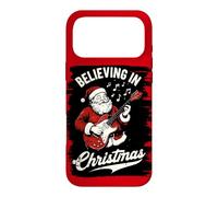 Carcasa para iPhone 17 Pro MAX Believing In Christmas Guitar Xmas Santa Guitarrista