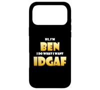 Carcasa para iPhone 17 Pro MAX Ben Costume Idgaf Cute Personalized First Name Benjamin Bens