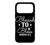 Carcasa para iPhone 17 Pro MAX Bendecido para Bendecir - Génesis 12:2 Arte Motivacional
