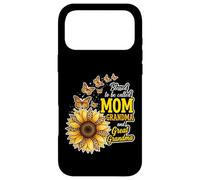 Carcasa para iPhone 17 Pro MAX Bendecidos de ser llamados Mamá y Abuela Sunflower Día de la Madre