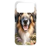 Carcasa para iPhone 17 Pro MAX Berger Picard Dog Summer Daisy Wildflowers Obra de Arte