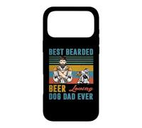 Carcasa para iPhone 17 Pro MAX Best Bearded Beer Loving Dog Dad English Bulldog Puppy Lover