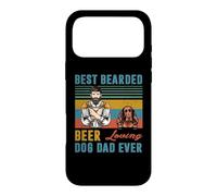 Carcasa para iPhone 17 Pro MAX Best Bearded Beer Loving Dog Dad Ever Irish Setter Dog Lover