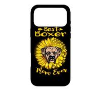 Carcasa para iPhone 17 Pro MAX Best Boxer Dog Mom Ever Sunflower Funny Paw Dogs Lovers