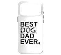 Carcasa para iPhone 17 Pro MAX Best Dog Dad Ever Sign Dog Dad Paw Print Dog Lover Dogfather