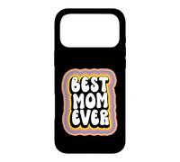 Carcasa para iPhone 17 Pro MAX Best Mom Ever Groovy Style Mommy Funny Mothers Day