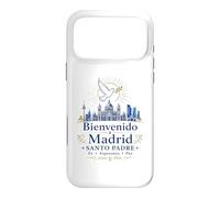 Carcasa para iPhone 17 Pro MAX Bienvenido a Madrid Santo Padre 2026 Paloma de Paz Católico