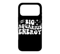 Carcasa para iPhone 17 Pro MAX Big Aquarius Energy x Acuario Zodiac Retro