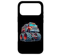 Carcasa para iPhone 17 Pro MAX Big Wheels Fire Truck Firefighter Kids Boys Monster Truck