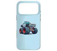 Carcasa para iPhone 17 Pro MAX Big Wheels Police Car Vehicle Kids Boys Monster Truck