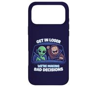 Carcasa para iPhone 17 Pro MAX Bigfoot & Alien se meten en Perdedor, Estamos Tomando Malas Decisiones