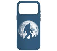 Carcasa para iPhone 17 Pro MAX Bigfoot Night Stroll! Cool Full Moon & Trees Sasquatch