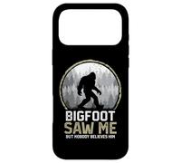 Carcasa para iPhone 17 Pro MAX Bigfoot Saw Me Nobody Believes Him Funny Sasquatch Bigfoot