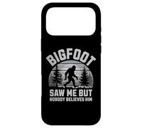 Carcasa para iPhone 17 Pro MAX Bigfoot Saw Me Nobody Believes Him Funny Sasquatch Hombres Niños
