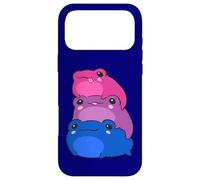 Carcasa para iPhone 17 Pro MAX Bisexual Flag Color Frogs Subtle Bi Pride LGBTQ Aesthetic