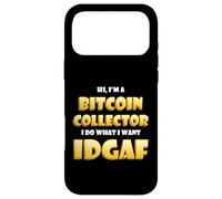 Carcasa para iPhone 17 Pro MAX Bitcoin Collector Costume Idgaf Meme BTC Mining Gear Bitcoin