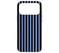Carcasa para iPhone 17 Pro MAX Black and Blue Stripes Geometric Vertical Lines Pattern