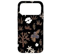 Carcasa para iPhone 17 Pro MAX Black and Brown Cottagecore Mushroom Fall Nature Moss
