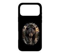 Carcasa para iPhone 17 Pro MAX Black Bear Mountain Wilderness Wildlife, Amante de los Osos