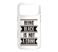Carcasa para iPhone 17 Pro MAX Black History Gift Ser Black is Not a Crime End Racism