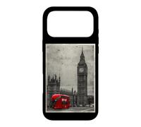 Carcasa para iPhone 17 Pro MAX Black & White Retro Real London with Big Ben, London Skyline