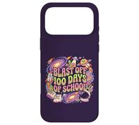 Carcasa para iPhone 17 Pro MAX Blast Off 100 Days of School Retro Space Boys Girls Teacher