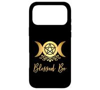 Carcasa para iPhone 17 Pro MAX Blessed Be Wicca Pagano Triple Luna Diosa y Pentáculo