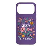 Carcasa para iPhone 17 Pro MAX Blessed Mama Floral Christian Butterfly Let Go and Let God