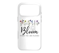 Carcasa para iPhone 17 Pro MAX Bloom Where You Are Planted Bible Verse Bloom God Plants You