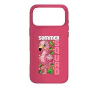 Carcasa para iPhone 17 Pro MAX Bloque de construcción de Ladrillos de escuadrón de Verano Flamingo Tropical
