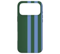 Carcasa para iPhone 17 Pro MAX Blue and Green Stripes Simple Three Lines Modern and Sporty