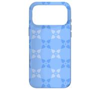 Carcasa para iPhone 17 Pro MAX Blue Flower Petal Ice Snowflake Scandinavian Pattern