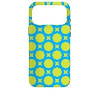 Carcasa para iPhone 17 Pro MAX Blue Green Angle Rectangle Star Memphis 1080s Pattern