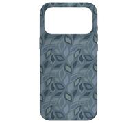 Carcasa para iPhone 17 Pro MAX Blue Grey Leaf-Like Teardrop Petal Botanical Pattern