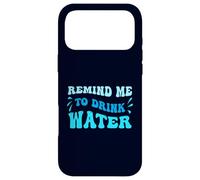 Carcasa para iPhone 17 Pro MAX Blue Wavy Recuérdame Beber Agua
