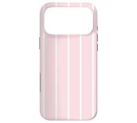 Carcasa para iPhone 17 Pro MAX Blush Pink Stripes Thin Vertical White Lines Retro Decor