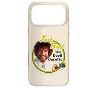 Carcasa para iPhone 17 Pro MAX Bob Ross Just Beat The Devil out of It