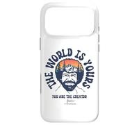 Carcasa para iPhone 17 Pro MAX Bob Ross The World Is Yours